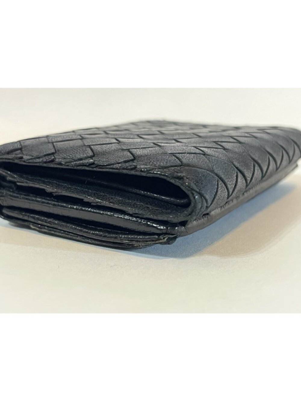 Vintage Bottega Veneta Black Intrecciato Snap Wallet Authentic 🇮🇹 - Picture 4 of 15